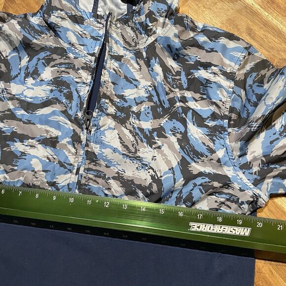 Under Armour Shirt Anorak Windbreaker Hoodie Pullover 1/2 Half Zip Camo Medium - Picture 4 of 6